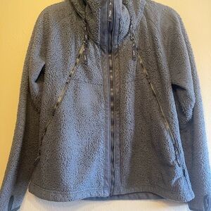 Gray Fleece Zip-Up Jacket